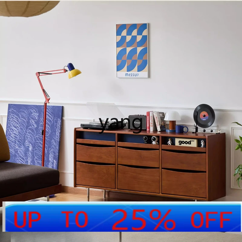 

LTT Solid Wood Nine-Drawer Bedroom Bedside Vintage Storage Cabinet