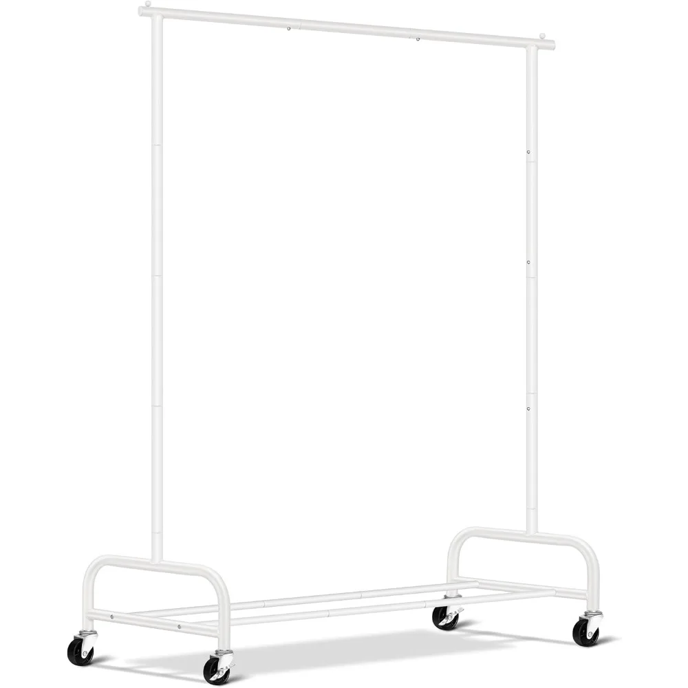 

Сверхмощные вешалки для одежды для подвешивания вешалки для одежды, широкая вешалка для одежды шириной 43 дюйма, металлическая вешалка для гардероба с колесиками, вешалка для шкафа