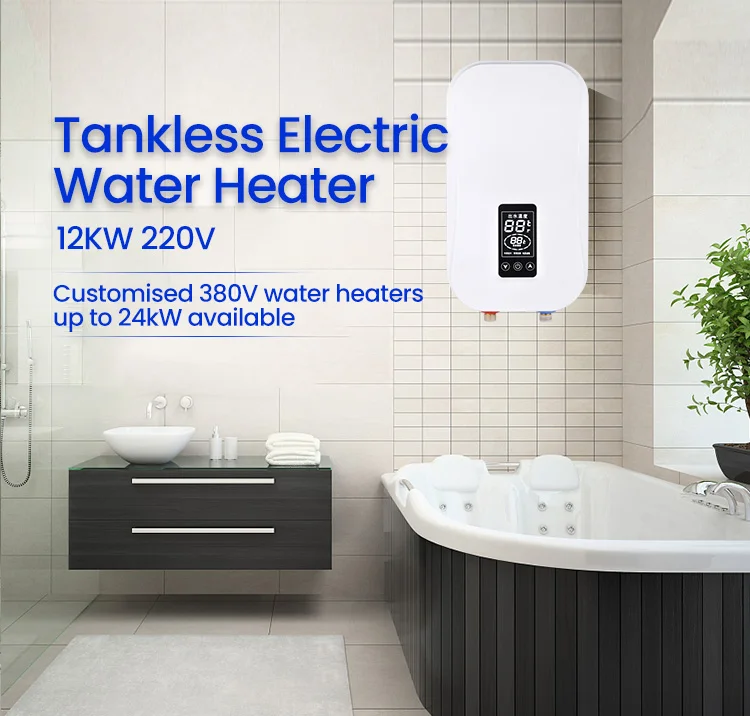 Aquecedor de água instantâneo portátil sem tanque de alta potência de boa qualidade de fábrica 8,5kw para chuveiro