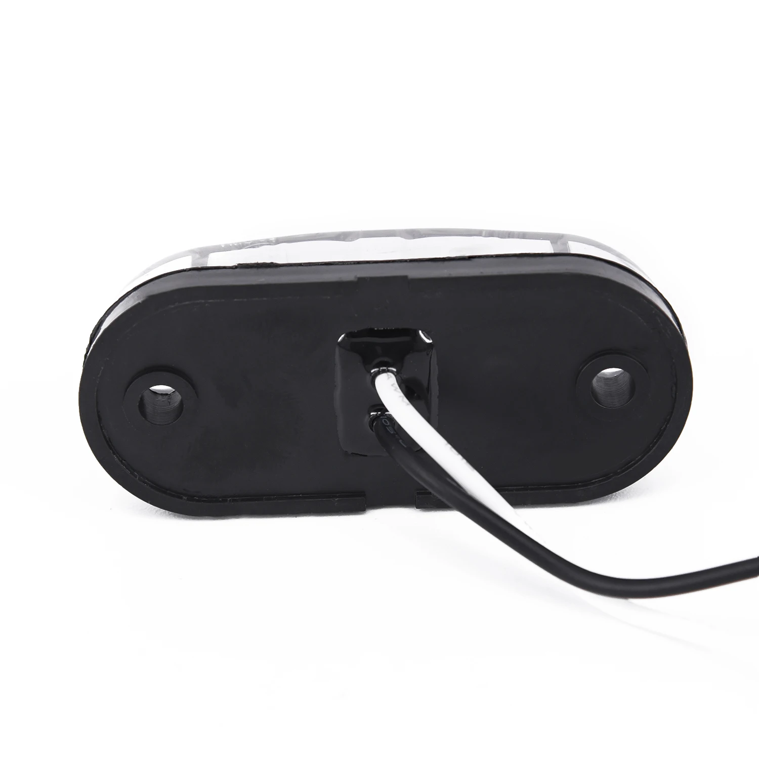 مصابيح ماركر جانبية ليد للسيارة ، أضواء خارجية ، ضوء خلفي أبيض ، مصابيح شاحنة مقطورة بلاستيكية للسيارة ، تيار مستمر 10 فولت-30 فولت ، قص دبليو ، زوج واحد