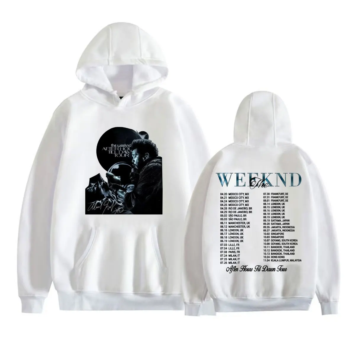 The Weeknd After Hours Til Dawn Tour Merch Hoodies Men Women Fashion Retro Long Sleeve Pullovers High Quality Fleece Sweatshirt