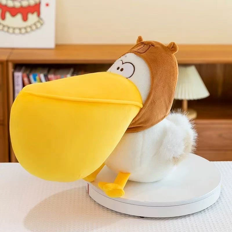 

30CM Cute Big-mouthed Gluttonous Bird Plush Toy, Fish-eating Pelican Bird Doll, as a Festival and Birthday Gift for Children