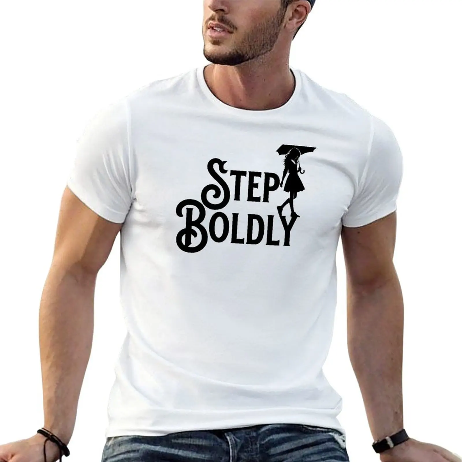 

Nevermoor Book Series - Step Boldly T-Shirt man t shirts for men t shirt custom print T-Shirt