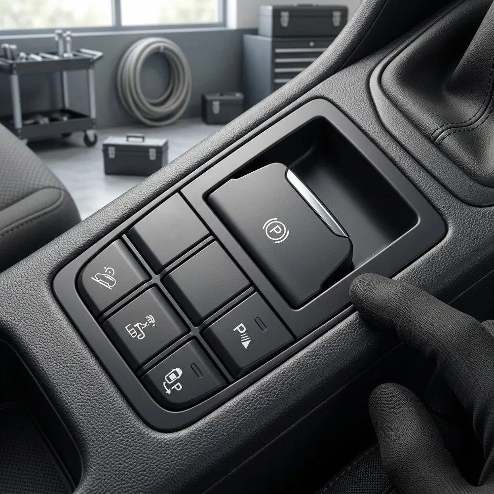 Brake System Control Electronic Parking Brake Switch Compact Design High Durability Plastic Material For Brake System Repair