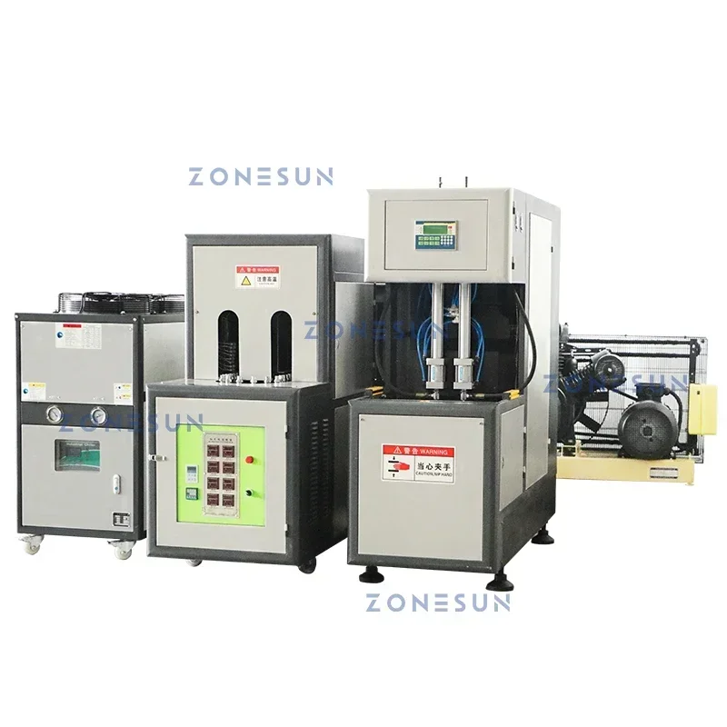 ZONESUN الزجاجات البلاستيكية صنع آلة نفخ قابلة للتمدد حاويات بلاستيكية مجوفة للمشروبات إنتاج مستحضرات التجميل ZS-SBMM1
