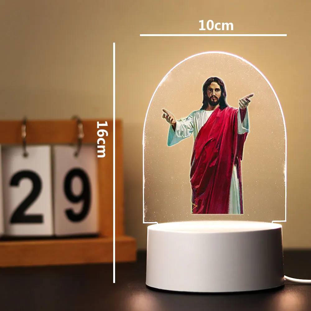 Jesus Kids Night Light For Bedroom Decor Birthday Gift