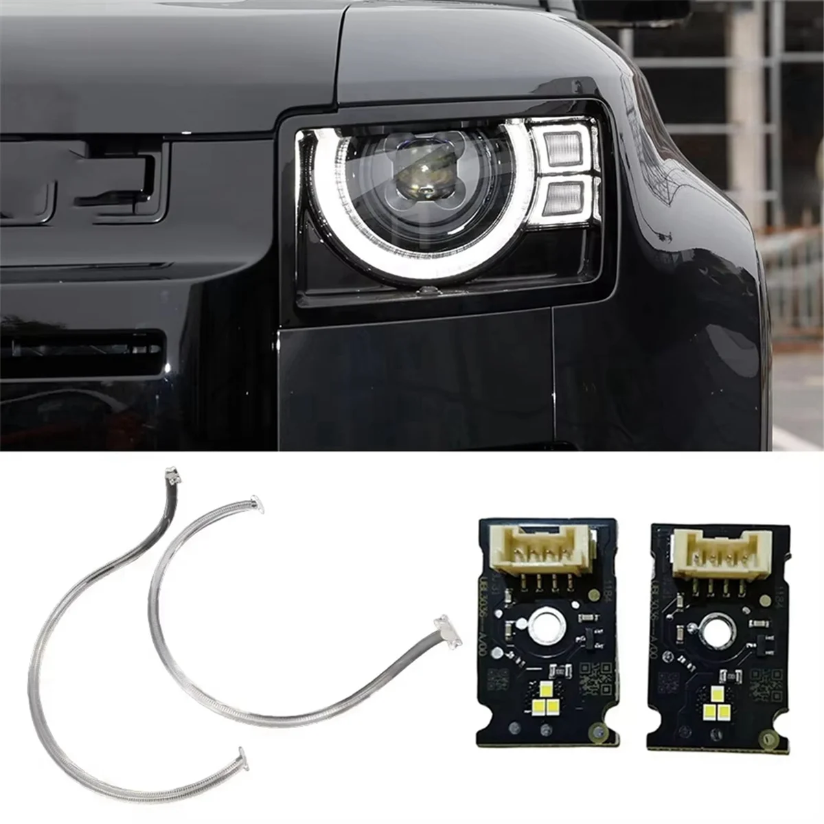 For 2020-2023 Car DRL Headlight Light Guide Strip Daytime Running Light Tube Chip Board