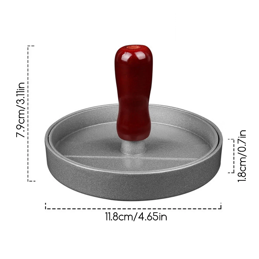 ماكينة ضغط البرجر، قالب صانع الفطائر غير لاصق، ماكينة صنع البرجر النباتي واللحم البقري والجبن للشوايات والشواء والشواء