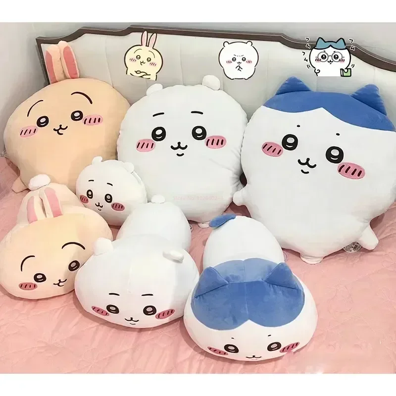 35-45cm Anime Self-Deprecating Chikawa Usaki Xiaobaji Ikawa Plush Pillow Cushion Doll Doll Sleeping Hug Children Cute Soft Gift