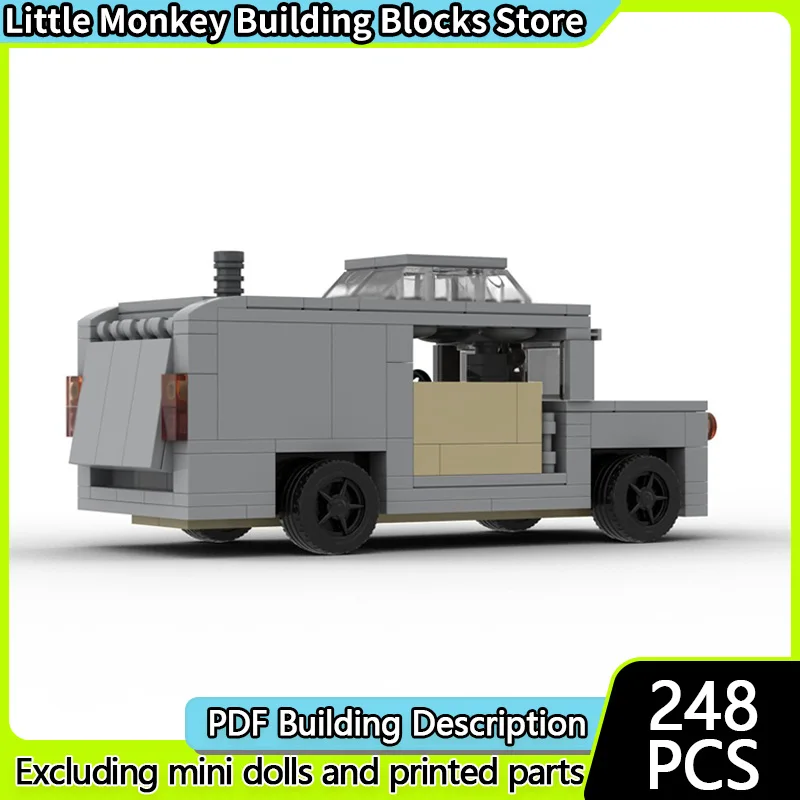 

City Car Model MOC Building Bricks Van-Type Transport Truck Modular Technology Children Holiday Gifts Assemble Toys Suit