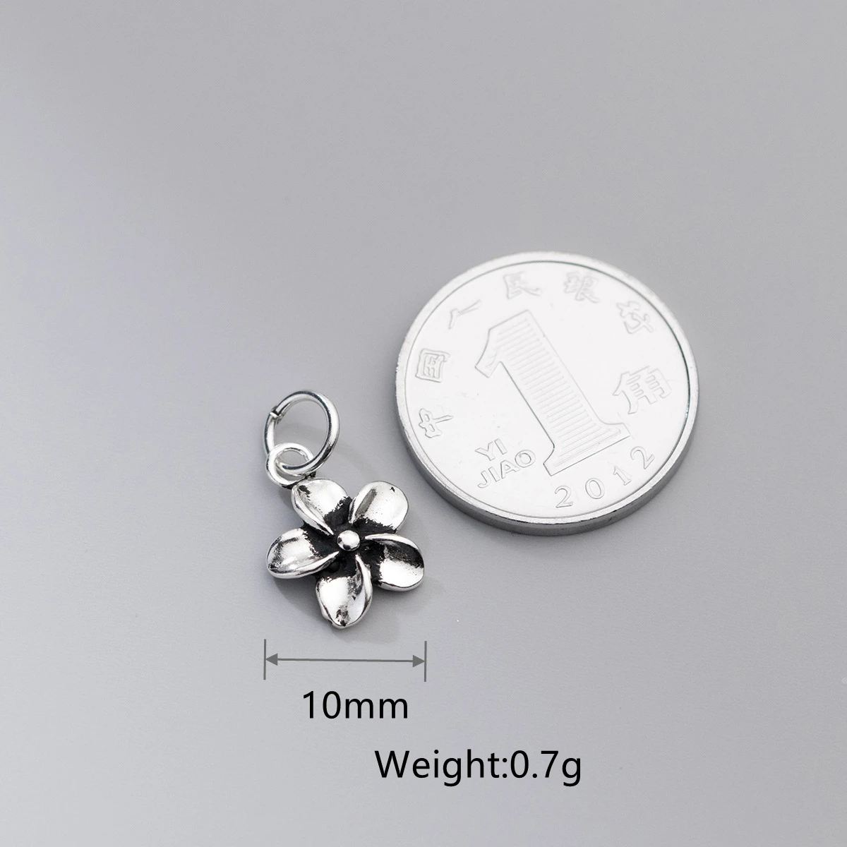 100% Real Sterling 925 Silver Accaccessories Bauhinia Charm Pendant For Bracelets Necklaces Key Diy Material