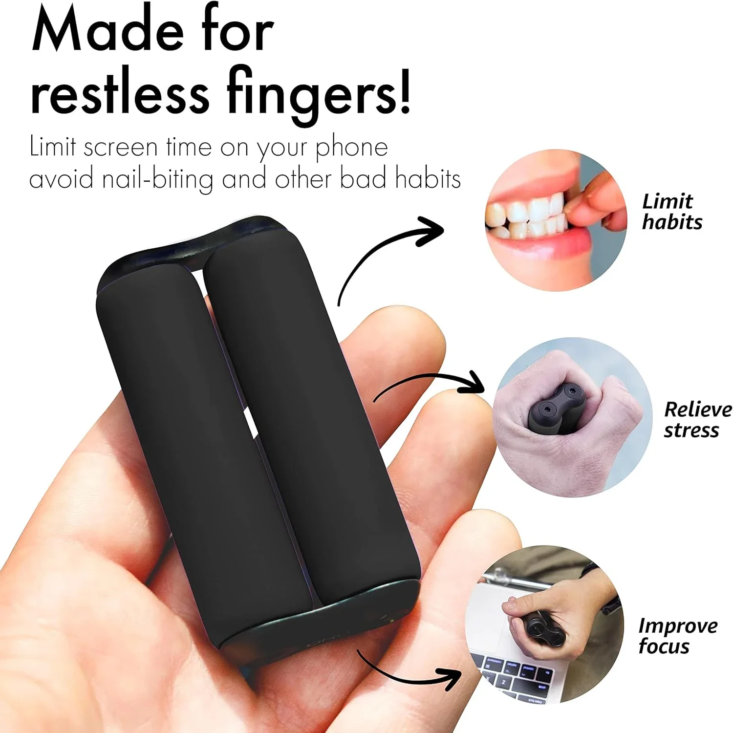 Handlicher Fidget-Roller für Erwachsene, Cooles Gadget-Schreibtischspielzeug für Autismus, ADHS, Angstzustände, Stressabbau, Handübungs-Geschenk – Detail 2