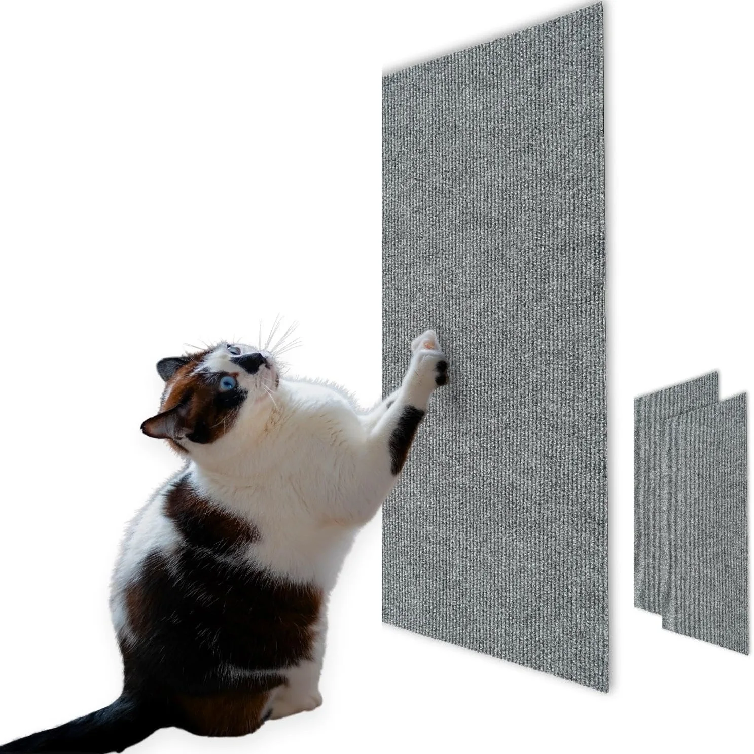 Wall Anti Cat Scratch Sofa DIY Cats Scratch Board Sofa Protection Paws Sharpen Trimmable Self-adhesive Carpet Cats Scratch Board