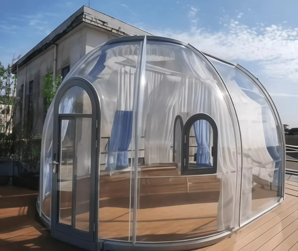 Modern Pc Bubble House Easy Fast Assembly Dome for Holiday Park Glamping Accommodation