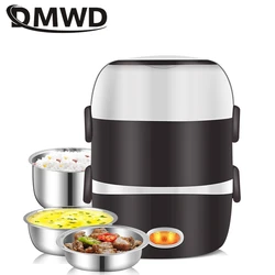 Automatic Rice Cooker 2/3 layers Food Grade Stainless Steel Liner Electric Thermal Heating Lunch Box Food Steamer Egg boiler