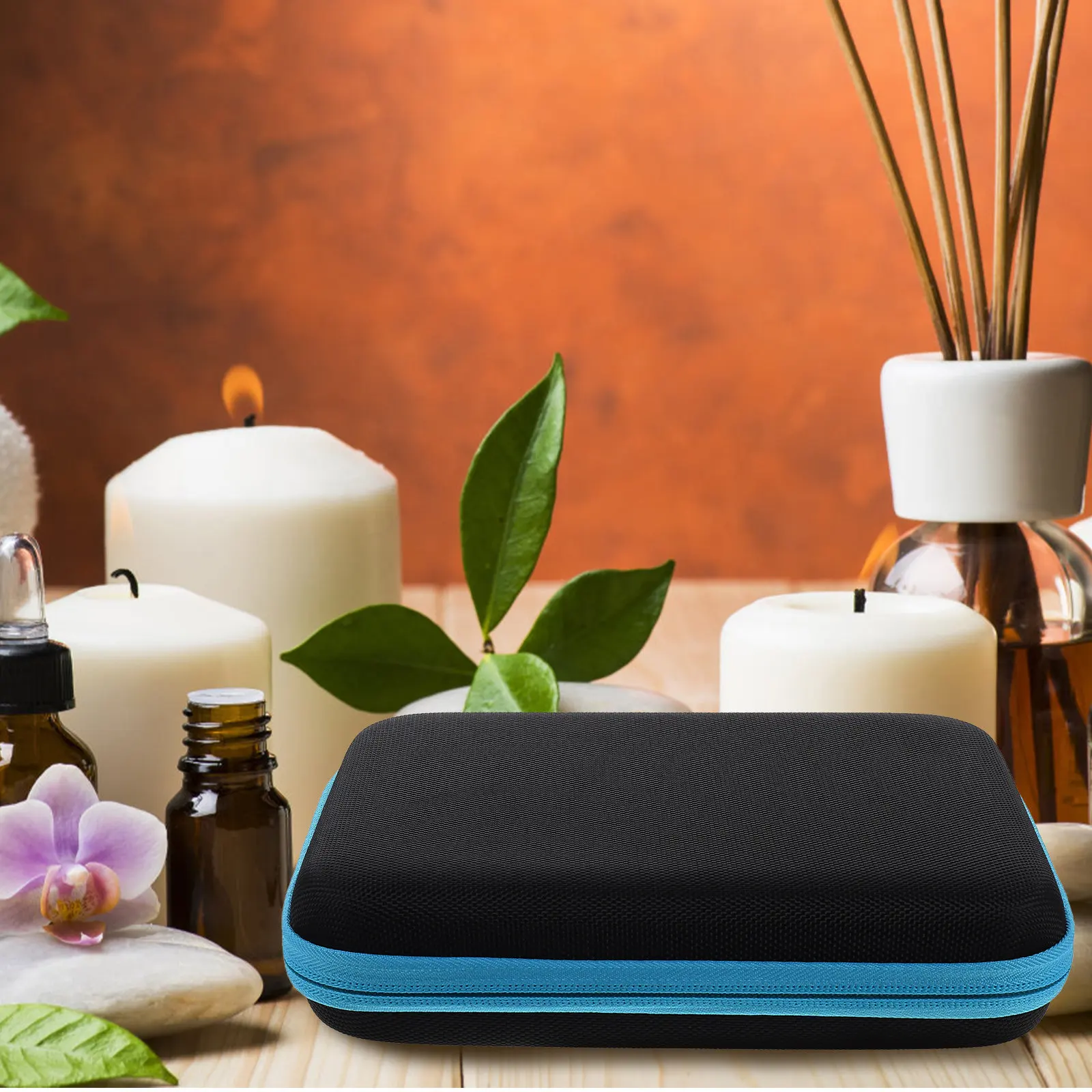 Portable Essential Oil Organizer Case Capacity Compartment Style Storage for Oils Nail Polish Travel Home Office