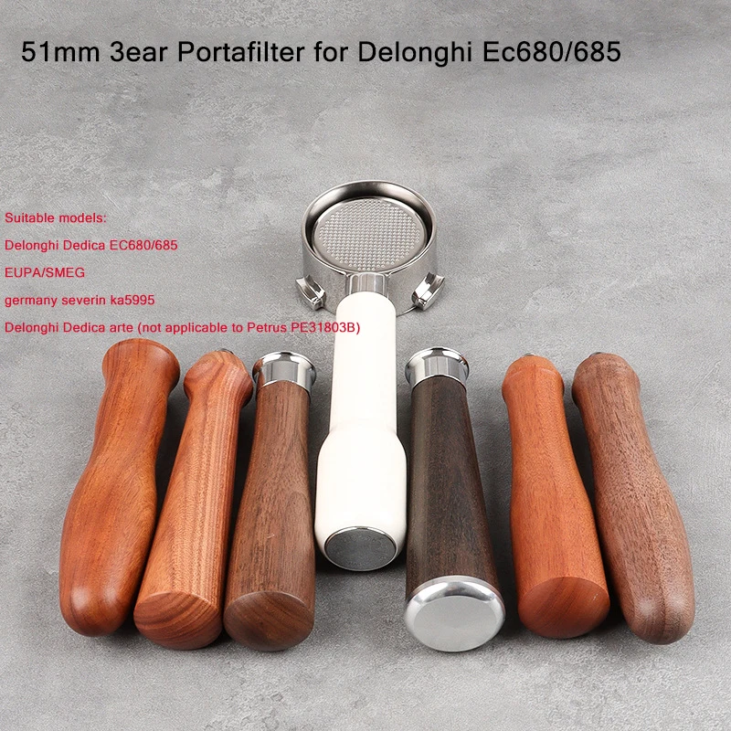 Delonghi Espresso Dedica 685 - 51mm 3ear Bottomless Portafilter for Delonghi