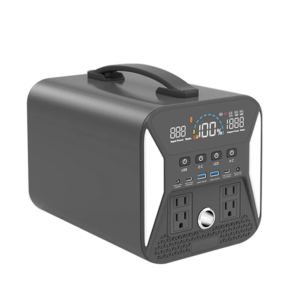 

AC 1000W Portable Power Station USB Quick Charge MPPT Solar Pane Charging Supply for Outdoor Camping Bluetooth Speaker
