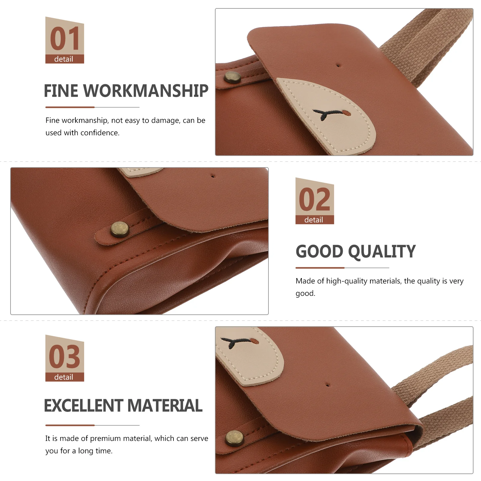 Adorable Bear Backpack Kids Toddler School Bag Portable Children Bags Storage Pouch Preschool Daycare Day Trips PU Material