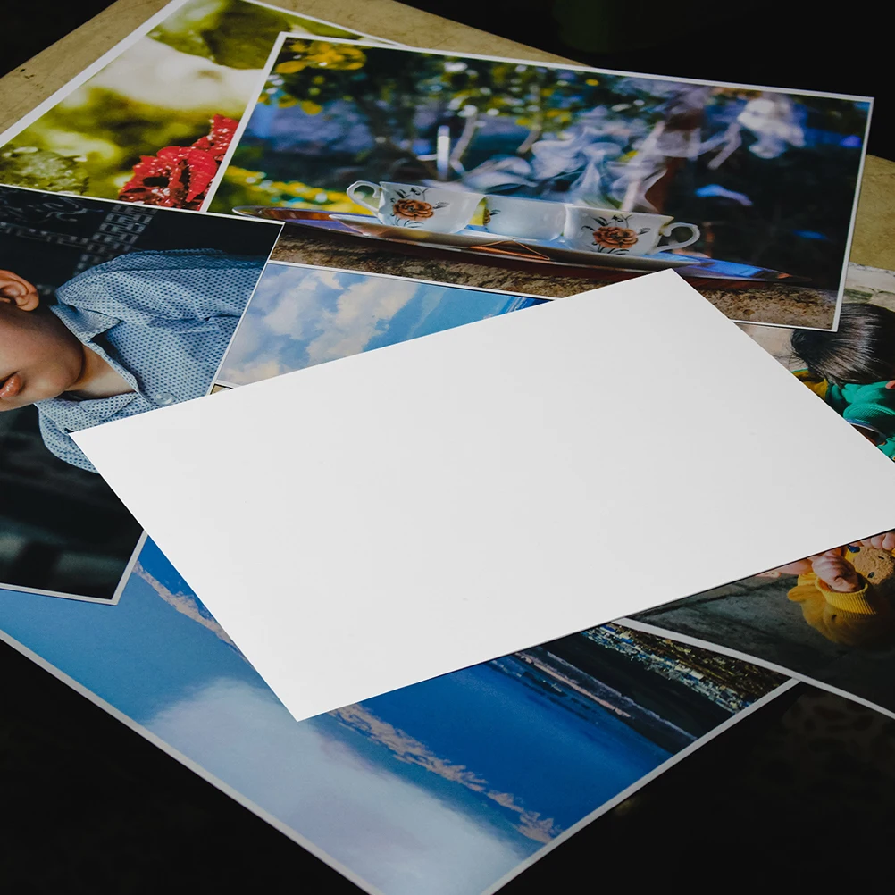 

100 Sheets Inch Glossy Recycled Printing Paper Photo Paper 180gsm Coated Printer Sheets for Photos Albums Diy Projects