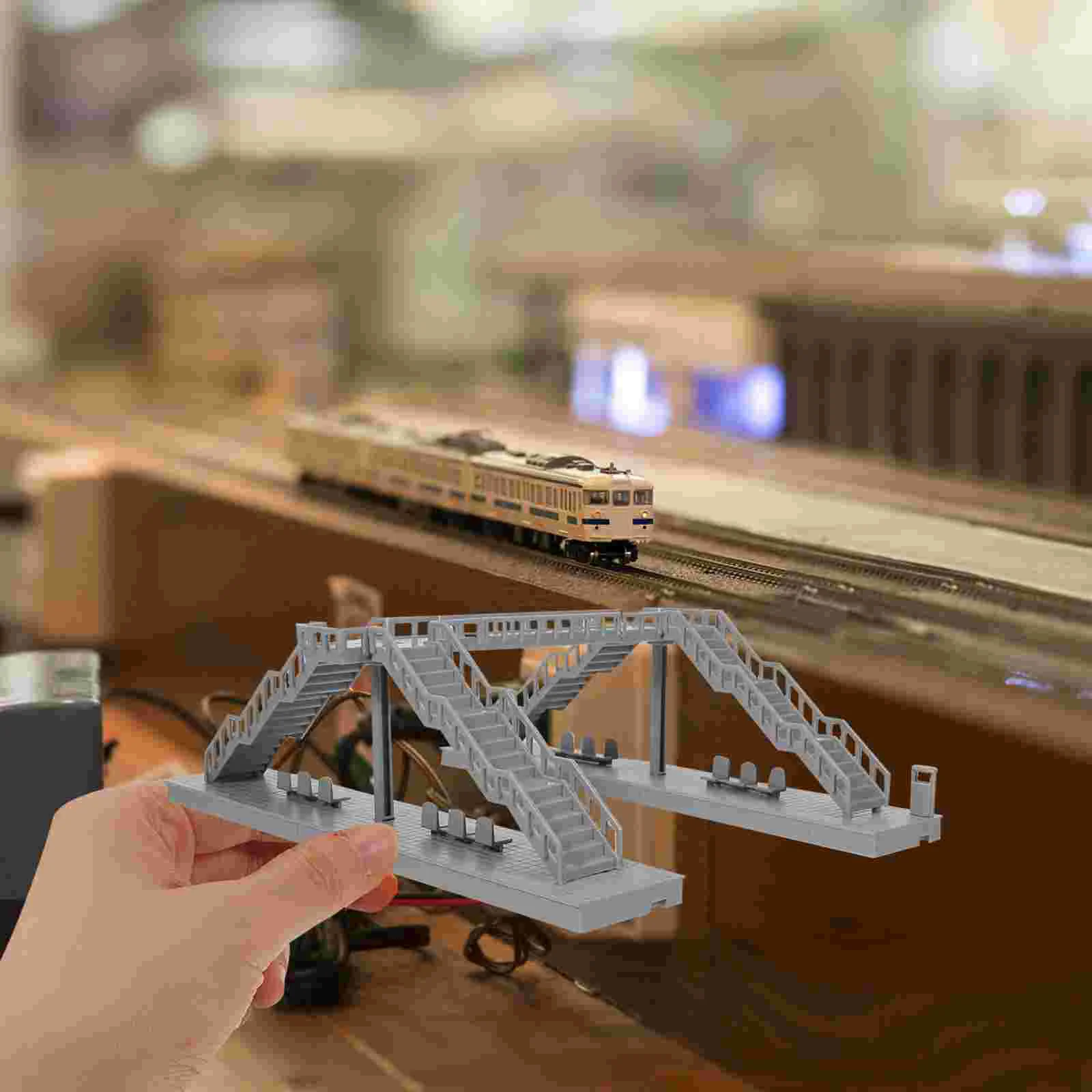 Flyover Model Miniatuur Voetgangersbrug voor Zandtafel Huisbenodigdheden Materiaal Gebouw Decor Plastic Modellen