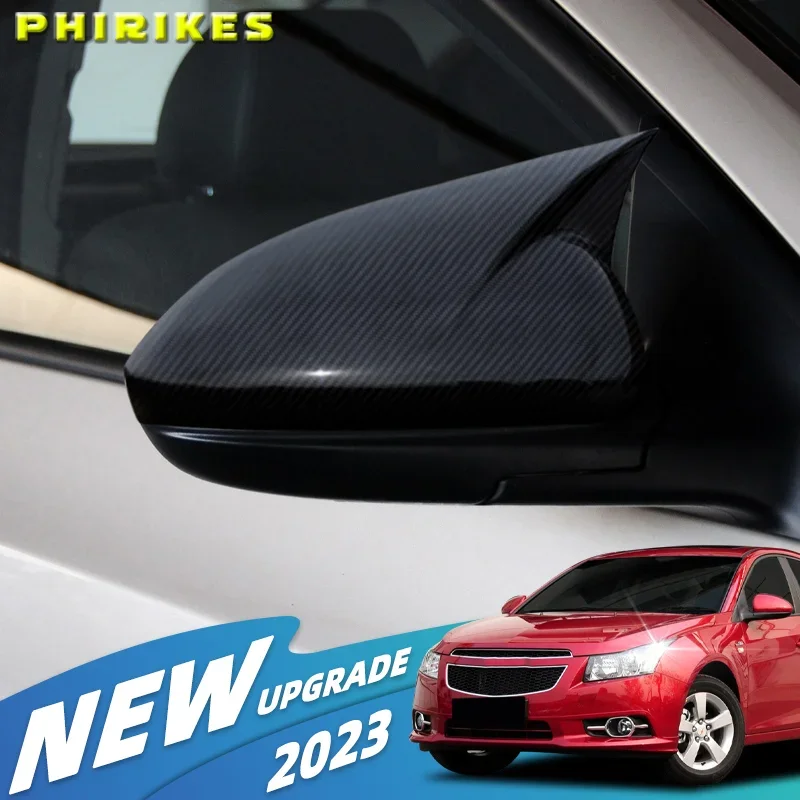 

Накладки на зеркала в стиле «летучая мышь», 2 шт., глянцевые черные, для тюнинга экстерьера Chevrolet Cruze 2008-2016