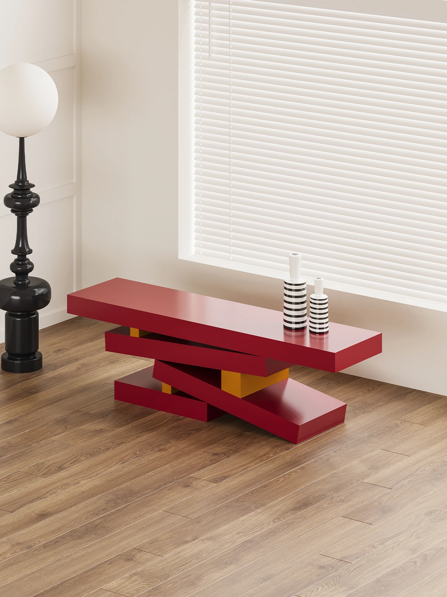 기하학적 멤피스 도어 신발 교환 의자 조명 럭셔리 모던 컬러 로우 포치 캐비닛