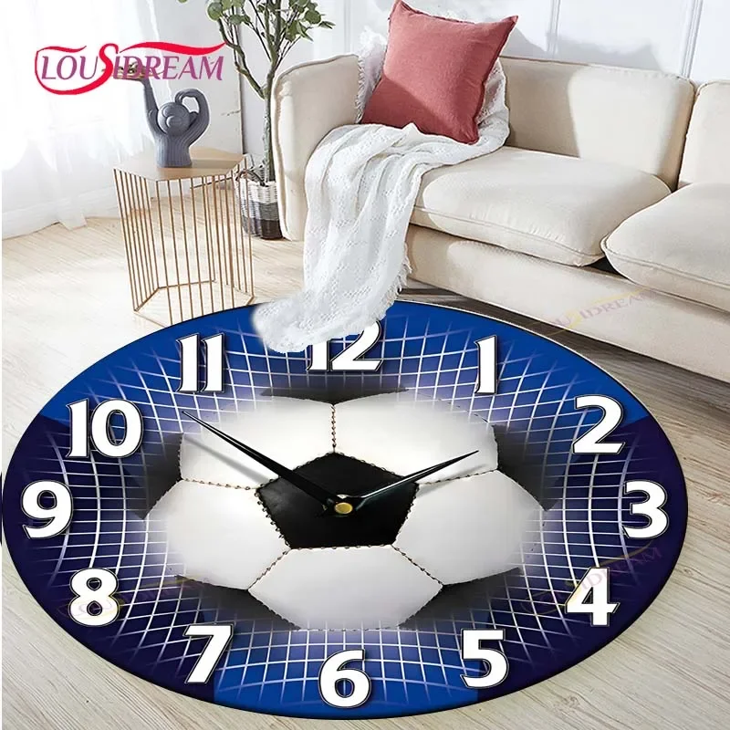 Fashion Clock Dial Round Mat Round Carpet Bathroom Mat Home Decor Living Room Kitchen Rug  Rugs for Bedroom Birthday Gift