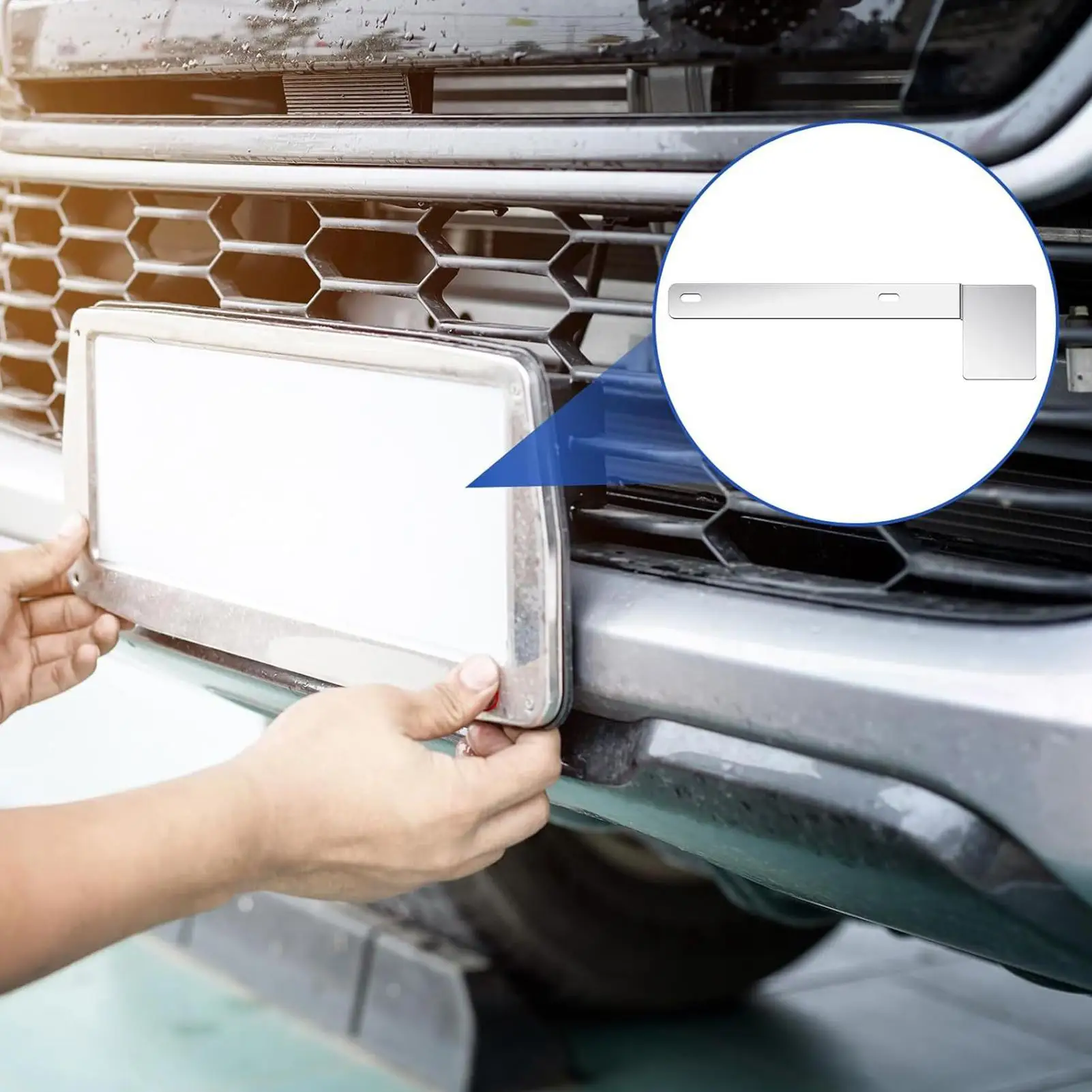 

Рамка номерного знака, 2 шт., аксессуары для экстерьера автомобиля из нержавеющей стали, наклейка для проверки безопасности, кронштейн номерного знака для автомобиля, грузовика