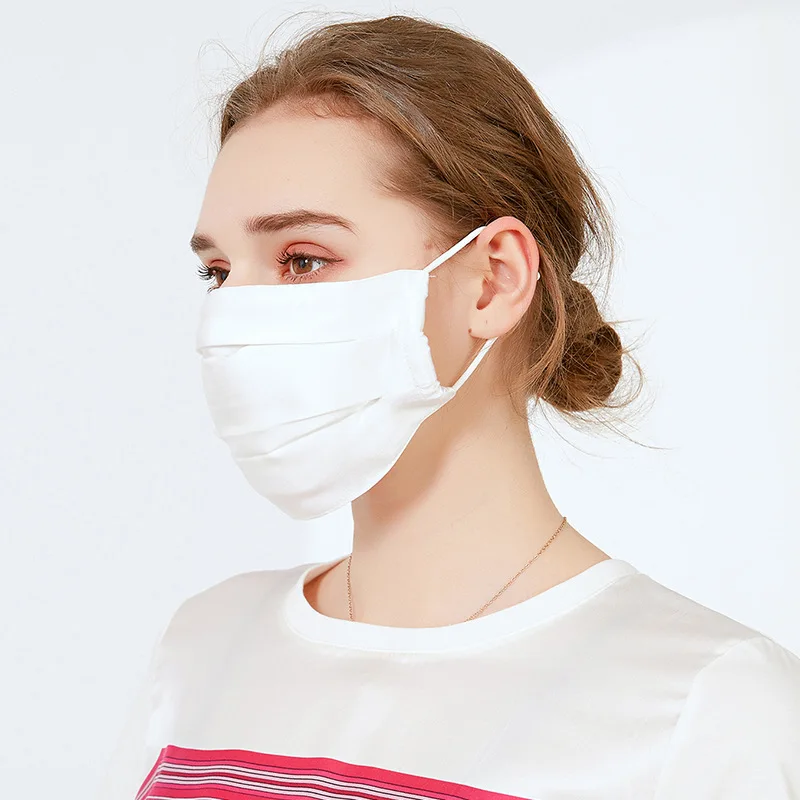 Winsleter, 6A 19MM 100 % echte Seide Sonnenschutzmaske, Damen Sonnenschutz UV, Radfahren atmungsaktive dünne Maske, 2025 Sommer neu A57307CC