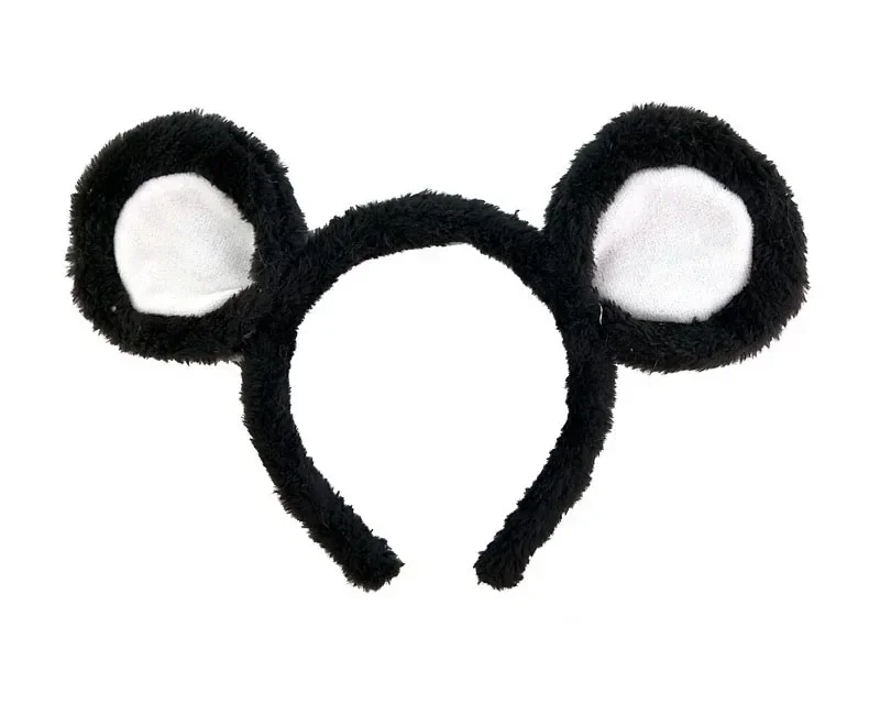 Adult Kids Party Plush Rat Mouse Ear Headband Gift Animal  Hair Bands Birthday   Holiday Festival Halloween Costume Cosplay