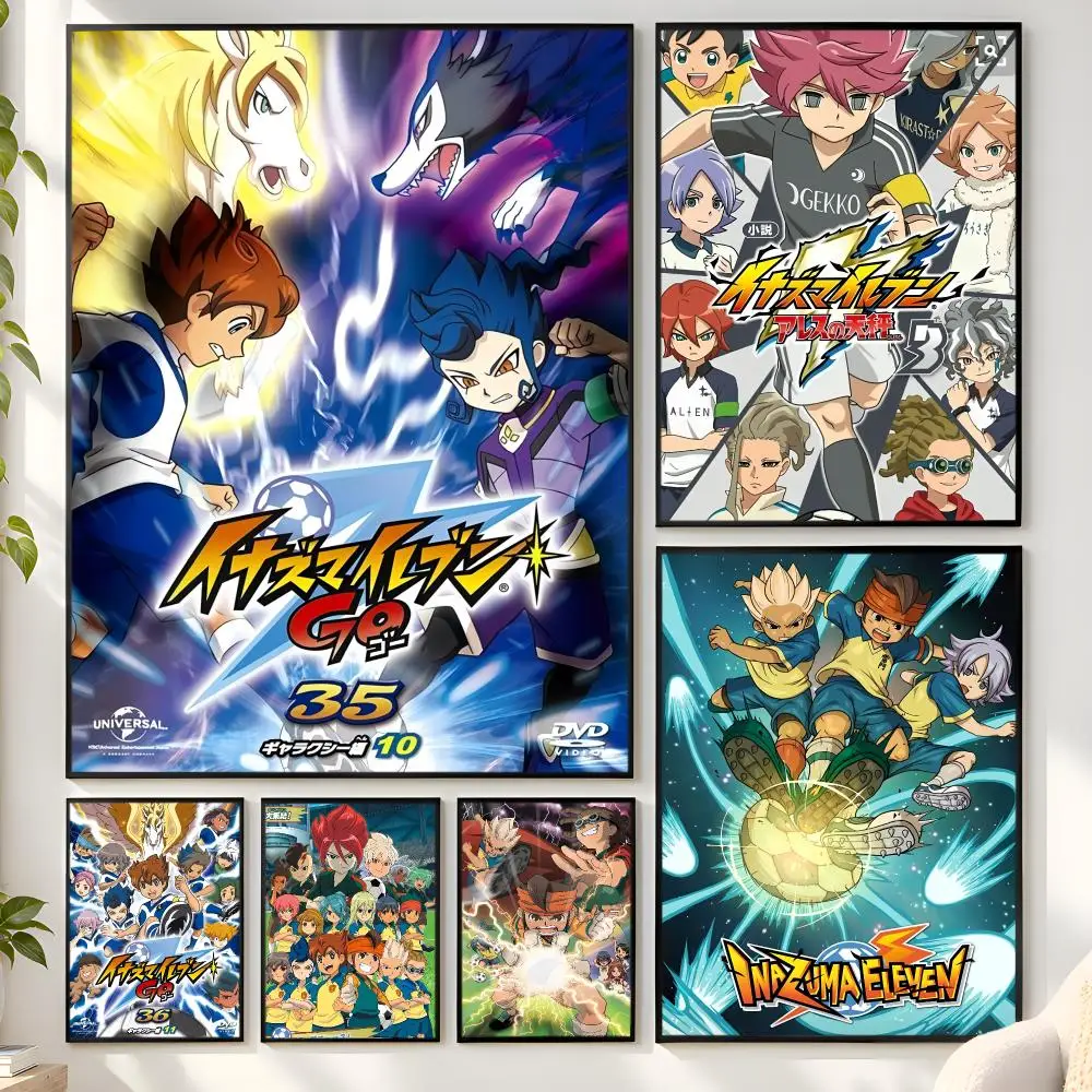 Anime Inazuma E-Eleven Poster Matte Wall Peel And Stick Decor Bedroom Living Room Office Dorm Home