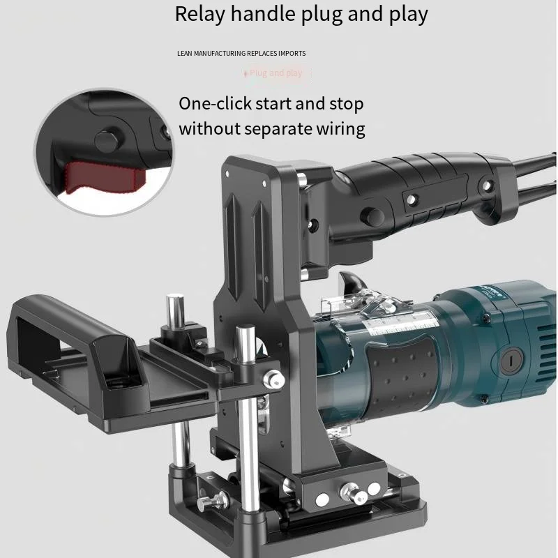 New Woodworking 2-In-1 Slotting Machine Slotting Machine Invisible Fastener Trimming Machine Slotting Woodworking Tools  012