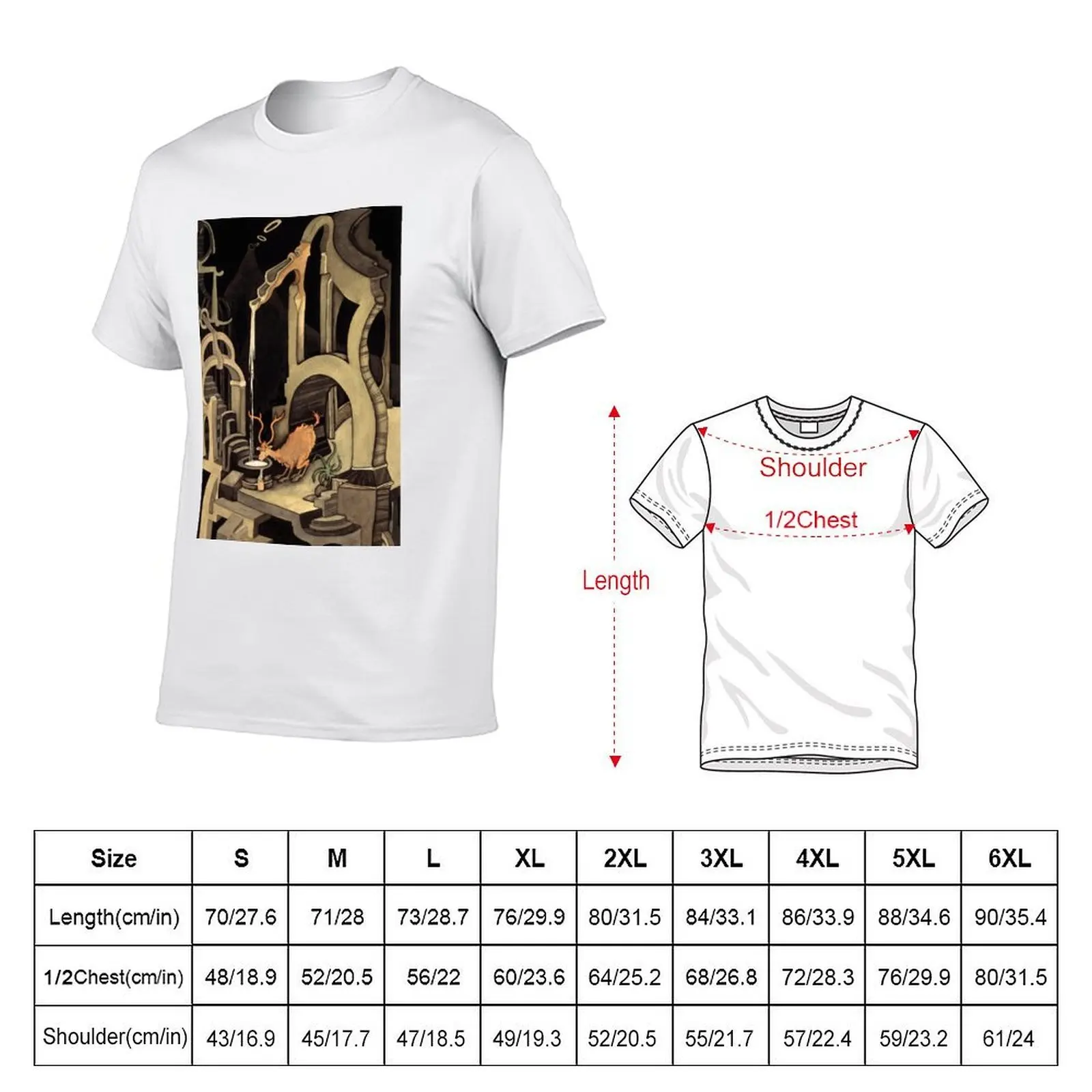 Midnight -The Stag at Eve Theodor T-Shirt blacks funny shirt cotton mens fashion