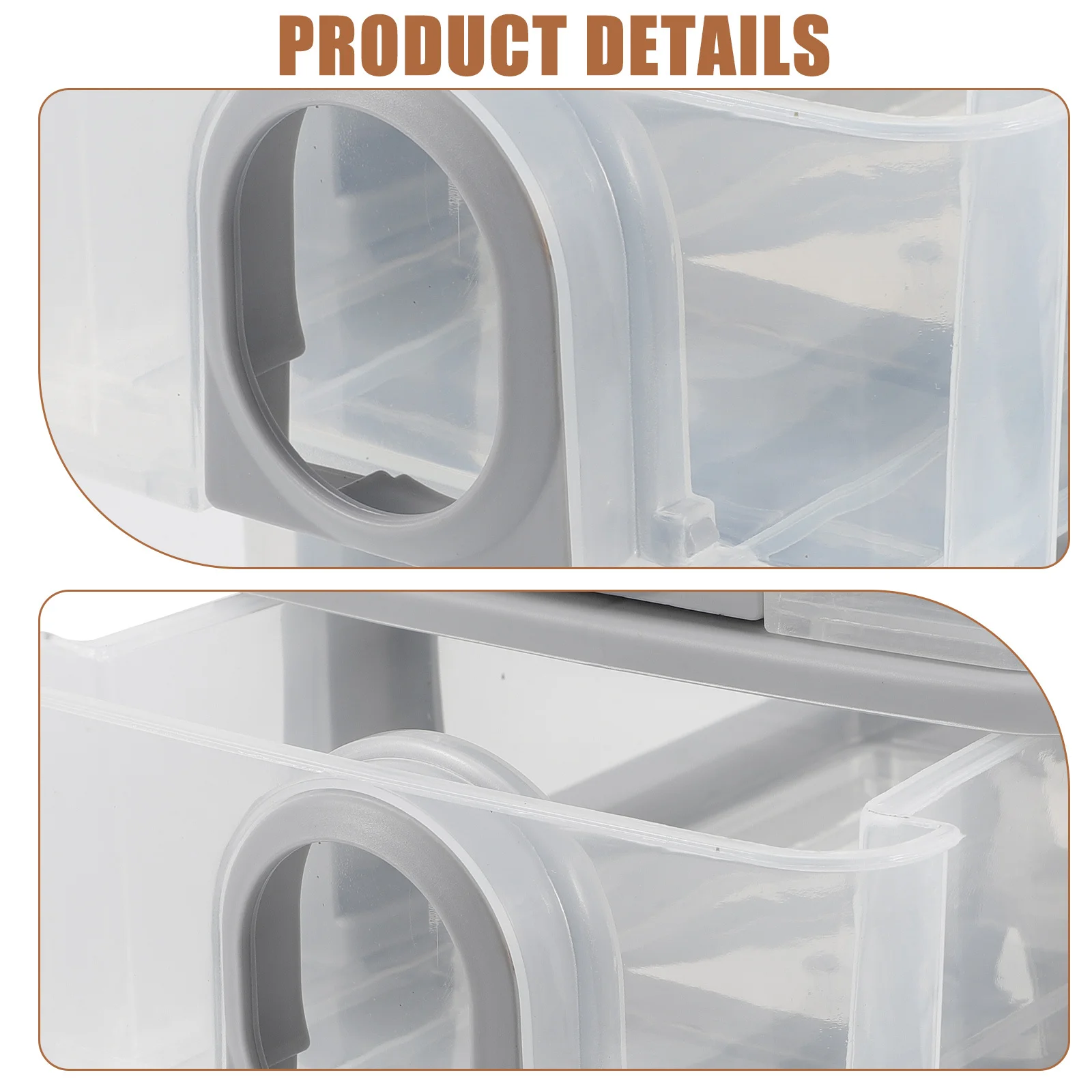 

Drawer Style Stationery Organizer 3-Tier Desktop Storage Box For Cosmetics Pencils Keys Small Items Compact Design For