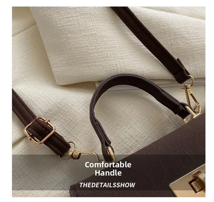 Bolso de Mano Versátil y Moderno para Mujer, Estilo Retro Chic 2026, Bolso Bandolera, Bolso de Hombro, Bolso Cuadrado Suave