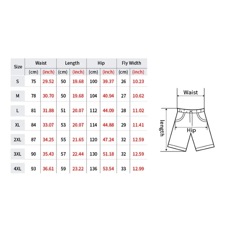 2024 Hot Selling Men\'s Shorts 3D Printed Black Red Retro Loose Casual Quick Drying Fashion Beach Adult Children\'s Shorts