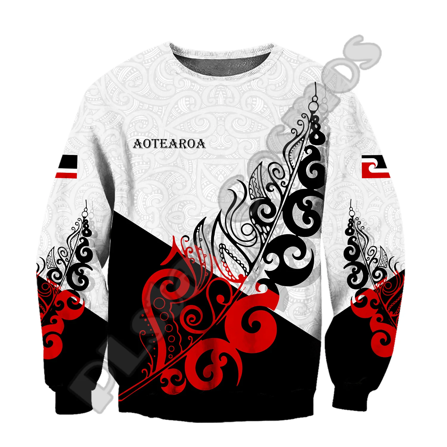 Custom Name Country Flag New Zealand Aotearoa Maori Tattoo Retro Tracksuit 3DPrint Pullover Streetwear Casual Jacket Hoodies X7