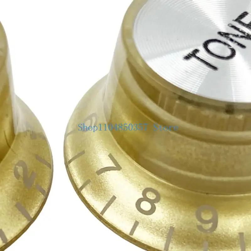 652F 4Pcs Tall Quality Guitar Knobs 6Mm Interpolation Rod Capacity Tone For L P Electric