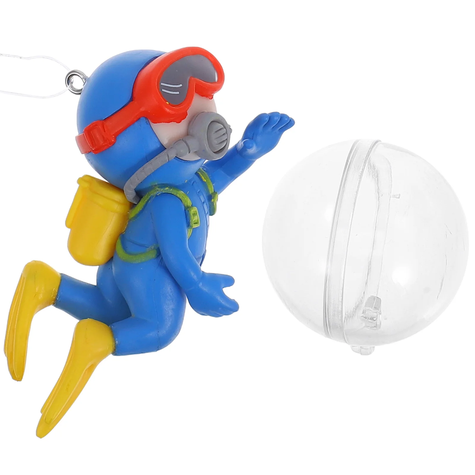 

Diver Decor Floating Girl Resin Small Accessories Fish Tank Kids Aquarium Betta Marine Figurine Beach Pet Supplies