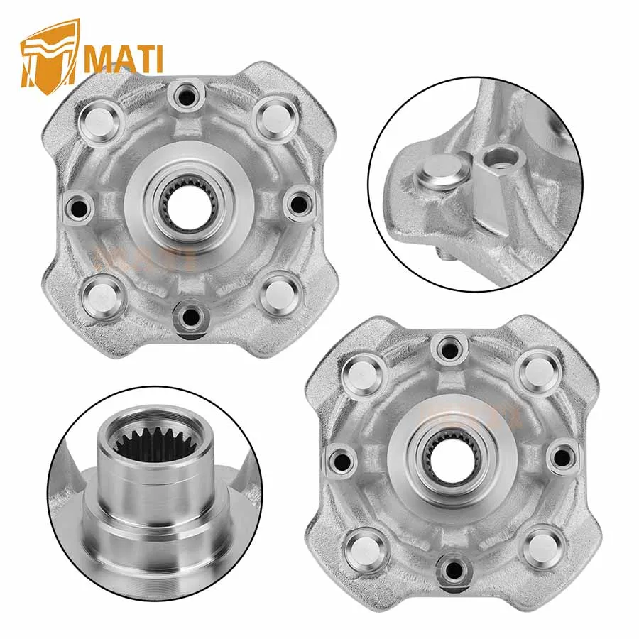 MATI Front Wheel Hub 2Pcs for Honda Foreman 500 2005-2013 Rubicon 500 2005-2014 Rincon 680 2006-2023 44615-HN2-A60 44615-HN8-J00