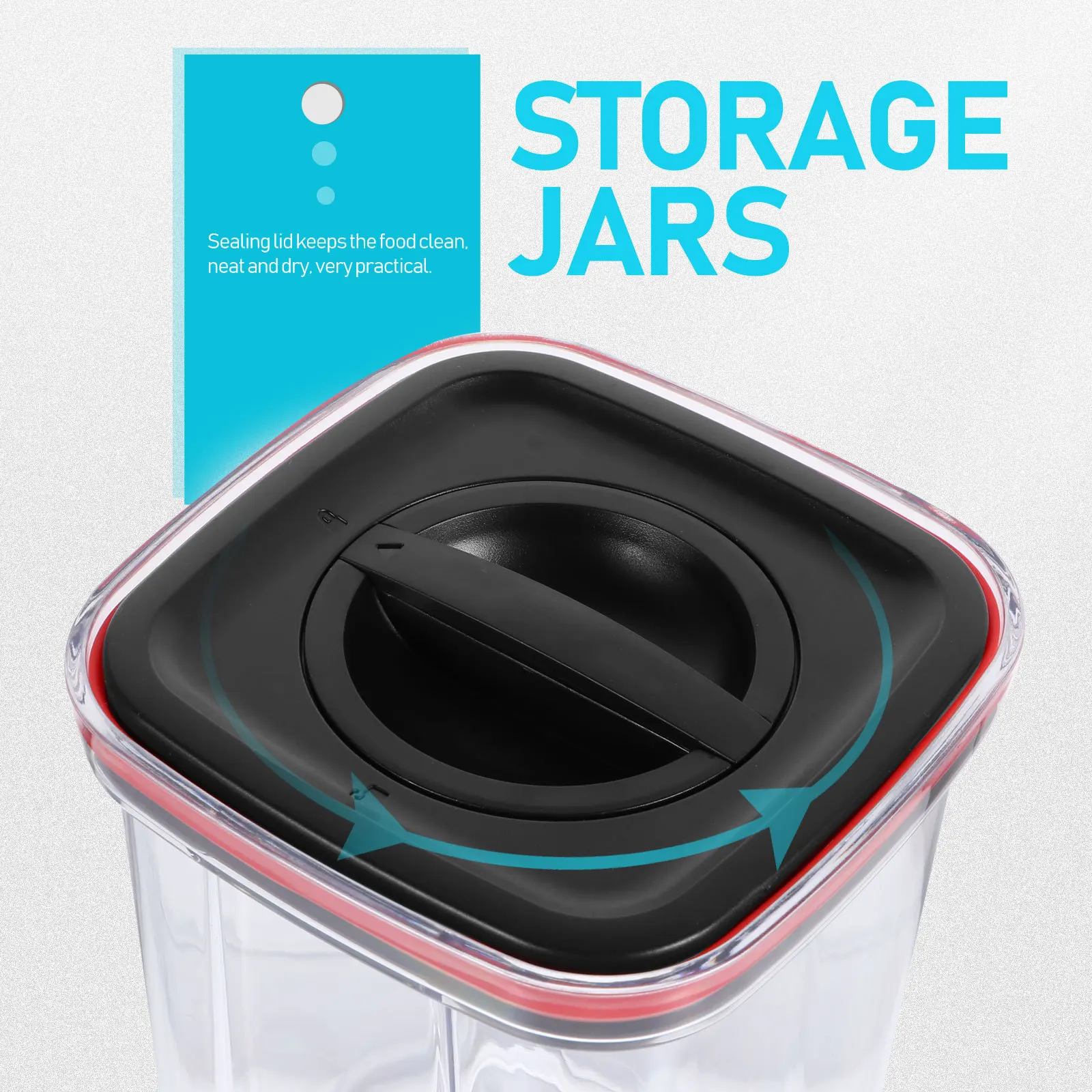 

Plastic Sealed Storage Jar Thickened Lid Food Freshness Keeper Honey Jam Dry Fruit Storage Container Sealed Canister Organizer