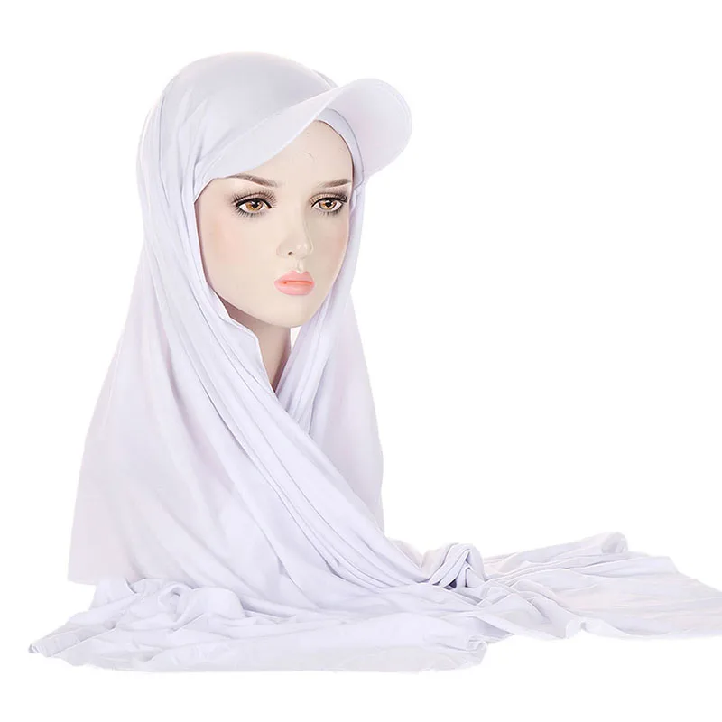 Four Seasons suitable for women\'s brim type scarf hat hat with a turban Muslim scarf hat