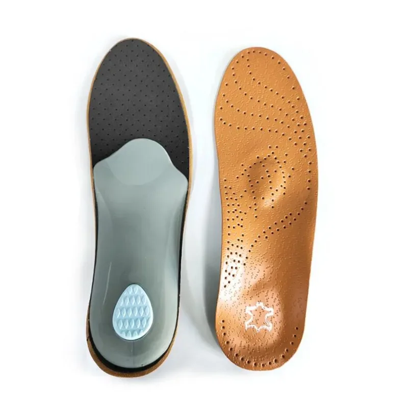 

Flat Feet Arch Support Orthopedic Shoes Sole Insoles Feet Pad Suitable O/X Leg Foot Pad Insoles PU Leather Orthotic Insole