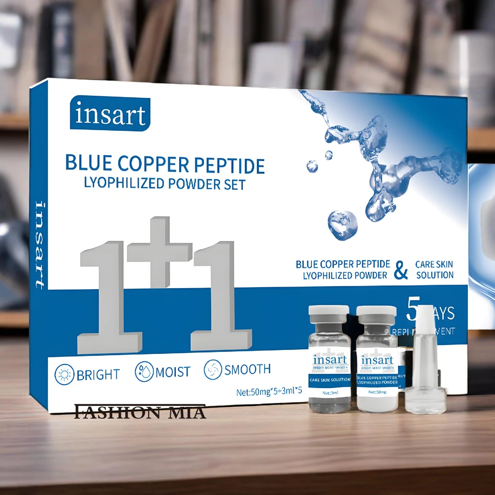 

Korea Blue Copper Peptide Freeze-Dried Powder Set Facial Firming Brightening Whitening Hydrating Moisturizing Skincare