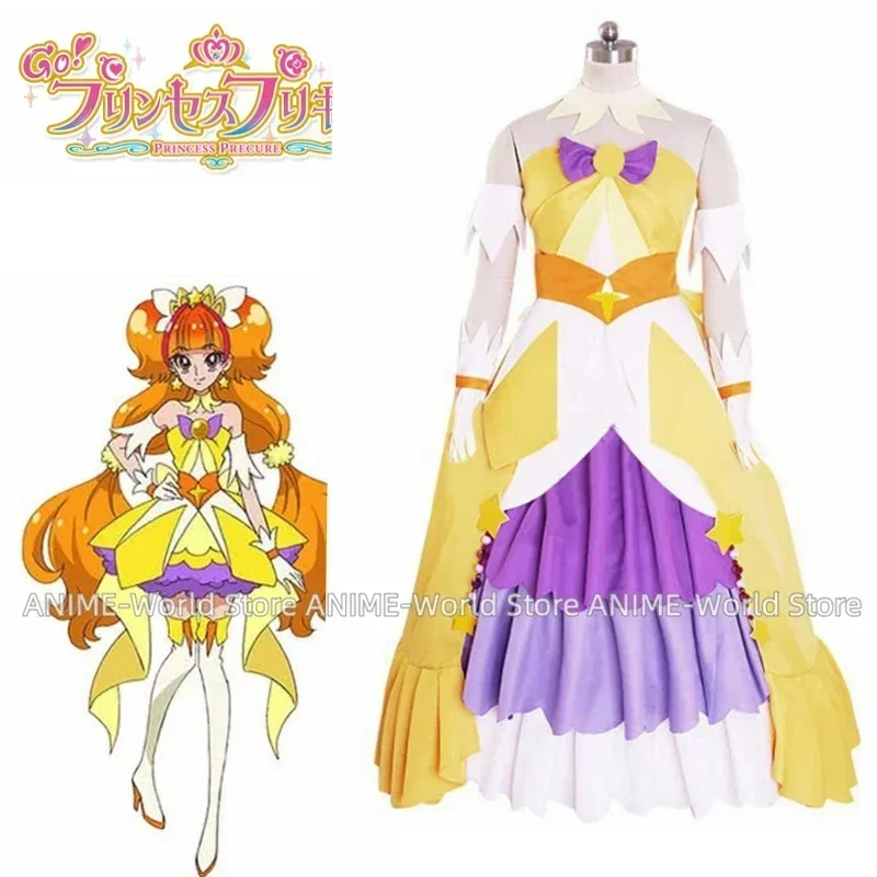 Anime Go princesa PreCure Cure Twinkle vestido de fiesta Kirara Amanogawa princesa Go princesa Pretty Cure disfraz Cosplay adultos niños