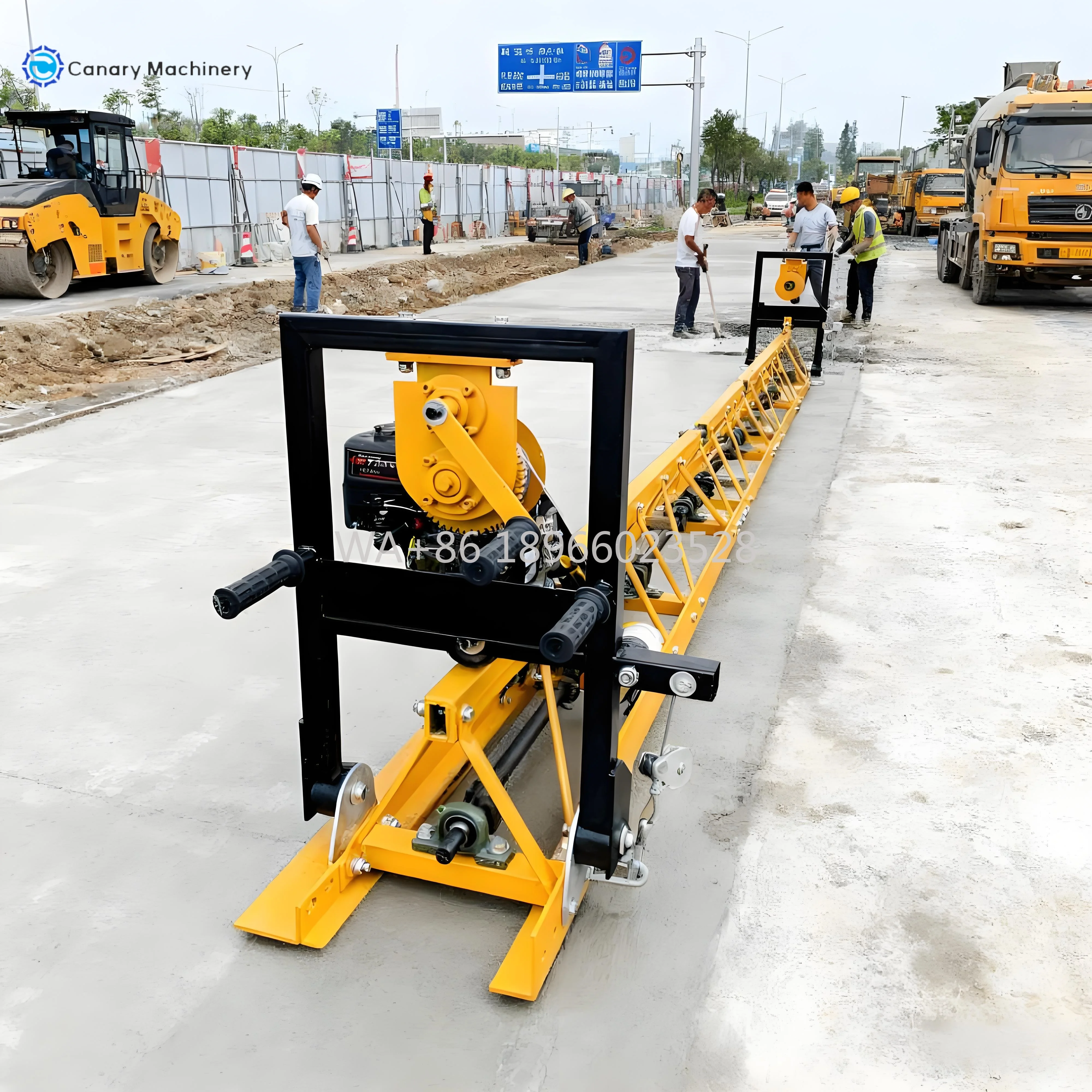 

Вибрационный уровень бетона, стяжка, 15 л.с., тип рамы, ферма для выравнивания бетона, кричатое дорожное строительное оборудование