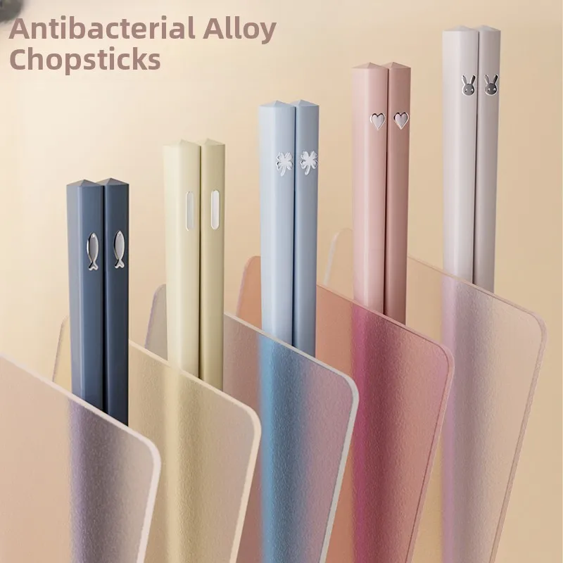 ensemble-de-baguettes-haut-de-gamme-en-alliage-d'aluminium-lot-de-dix-resistantes-a-la-chaleur-antiderapantes-durables-a-usage-individuel-valeur-esthetique-luxueuse