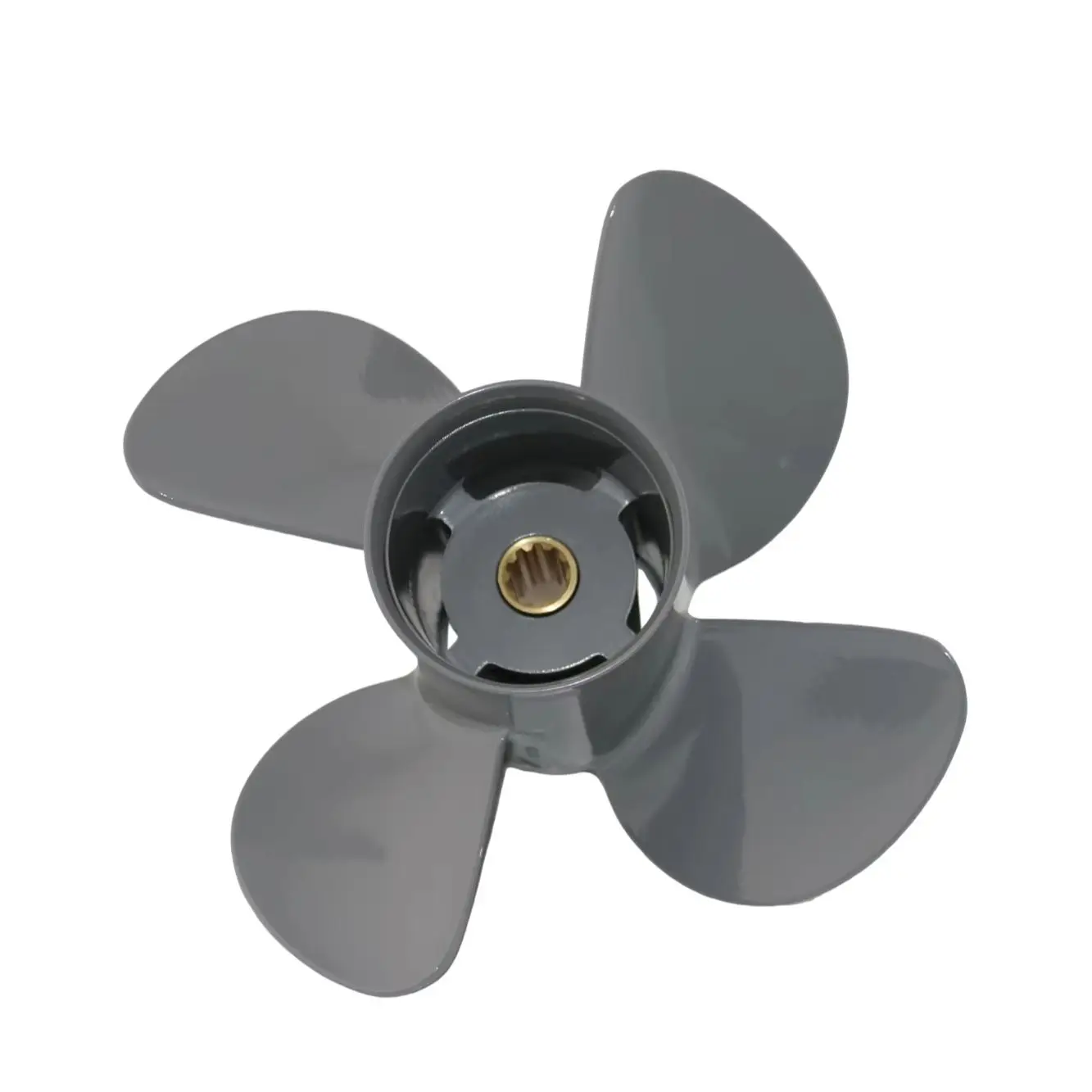 

Captain 4 Blades Propeller Pitch 11-15 Fit Honda Outboard Engines 25HP 30HP Aluminum 10 Tooth Spline RH