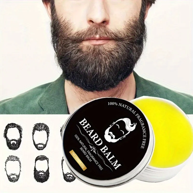 Cuidado de barba para hombre sin enjuague, aceite para barba, estilizador de barba, crema para barba, contiene escualano vegetal